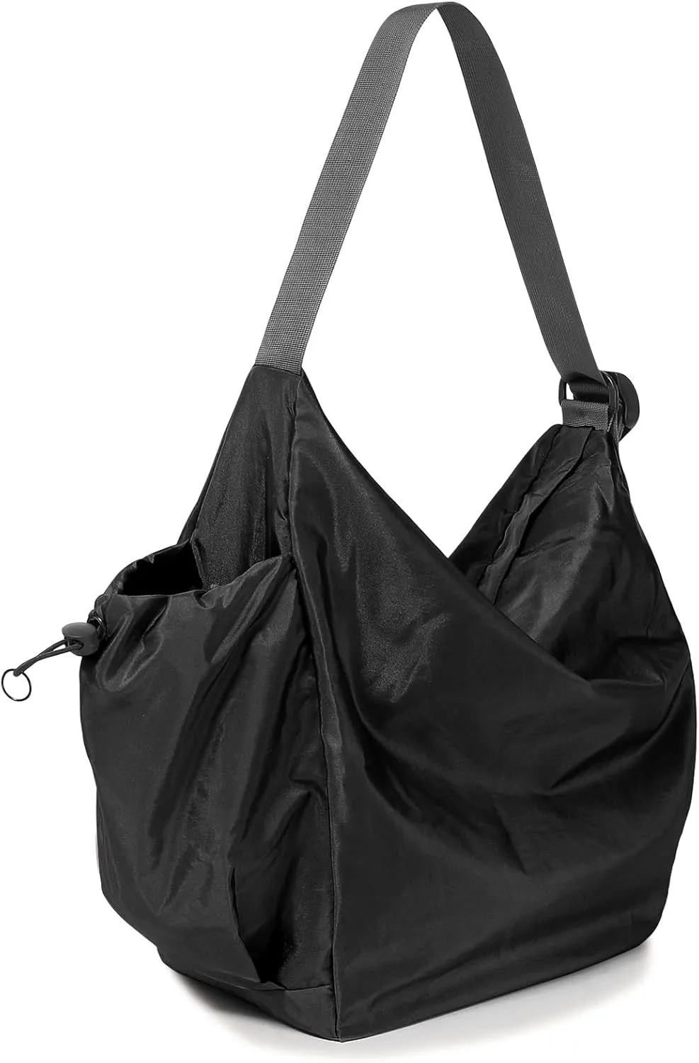 18L Soft Daily Crossbody Bag, Large Casual Shoulder Bag with Bottle Holder, Key Fob