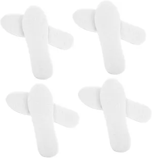 4 Pack Warm Insoles for Men Women Thicken Wool Insoles for Winter Comfortable Boot Inserts Anti-Slip