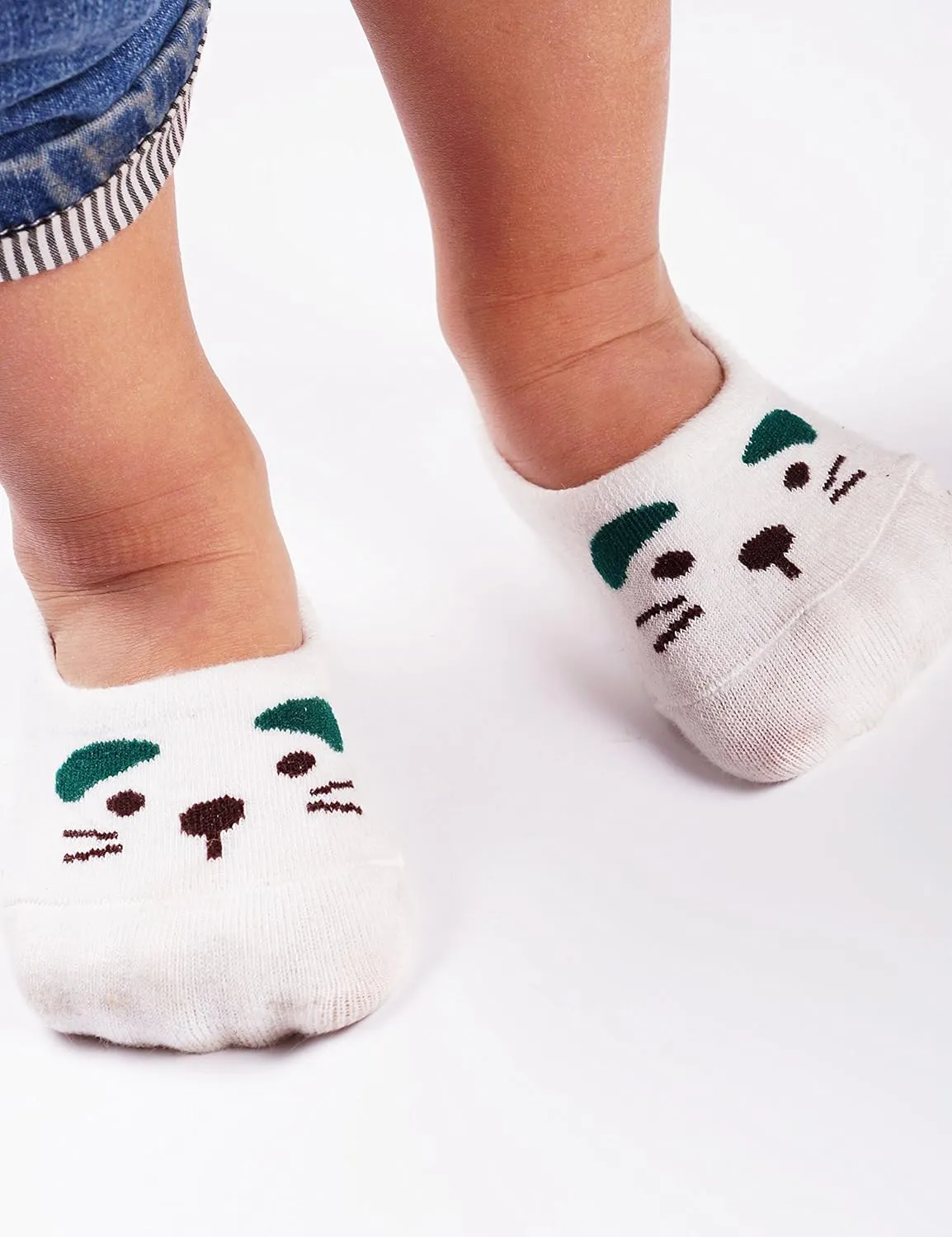 6 Pairs Baby Toddler Kids Cute Fashion Cotton No Show Socks for Boys and Girls