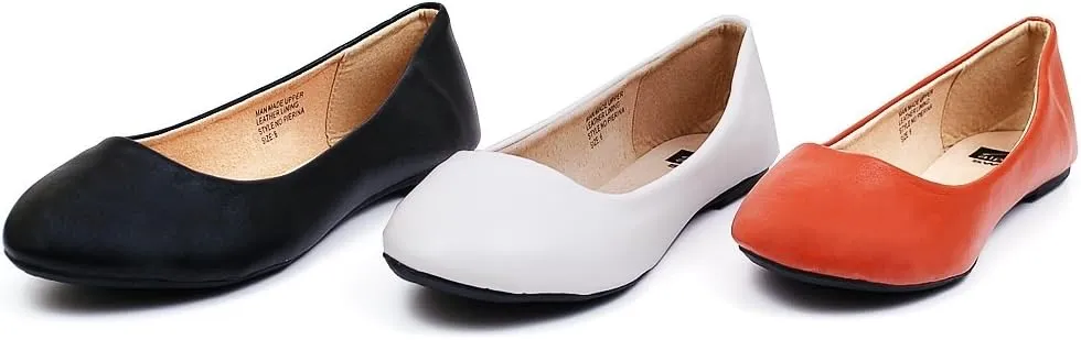 Alpine Swiss Womens Pierina Round Toe Ballet Flats