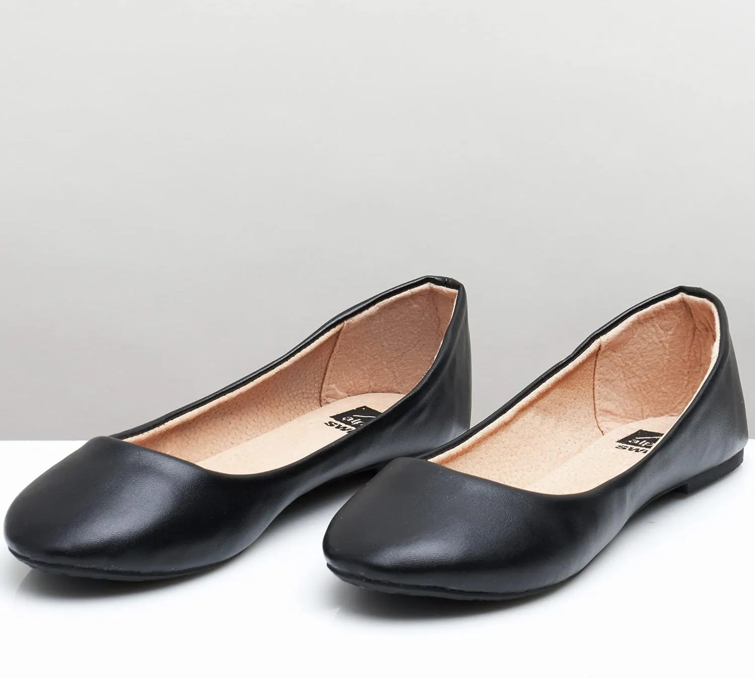 Alpine Swiss Womens Pierina Round Toe Ballet Flats