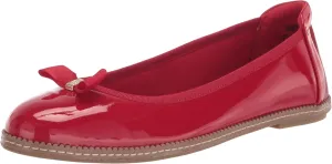 Anne Klein Womens Ember Faux Leather Round Toe Ballet Flats