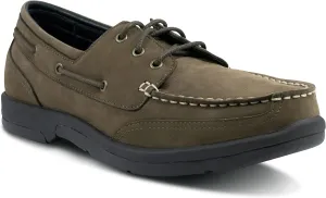 Apex Men's Orthopedic Boat Shoe - Dark Brown