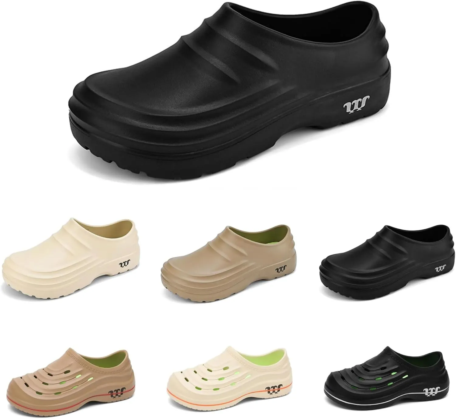 Armadillo Clogs for Nurses Chef Shoes Men Nonslip Work Shoes Women Kitchen Restaurant Slip Resistant Lightweight Waterproof for Food Service Nursing Shoe Casual Walking Footwear Oil Non-Slip Working