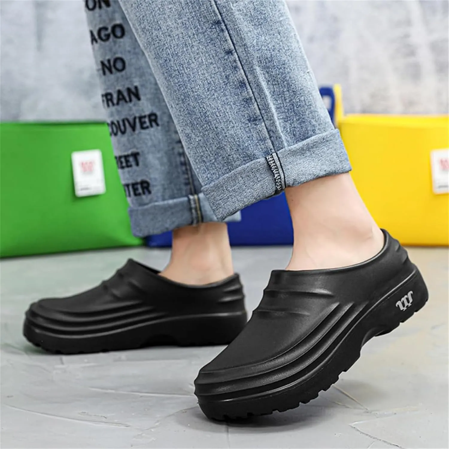 Armadillo Clogs for Nurses Chef Shoes Men Nonslip Work Shoes Women Kitchen Restaurant Slip Resistant Lightweight Waterproof for Food Service Nursing Shoe Casual Walking Footwear Oil Non-Slip Working