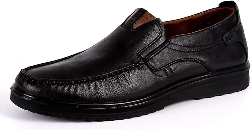 Asifn Men Casual Driving Shoes Leather Penny Loafers Slip Ons Outdoor Boat Walking Comfortable Walking Flats Breathable