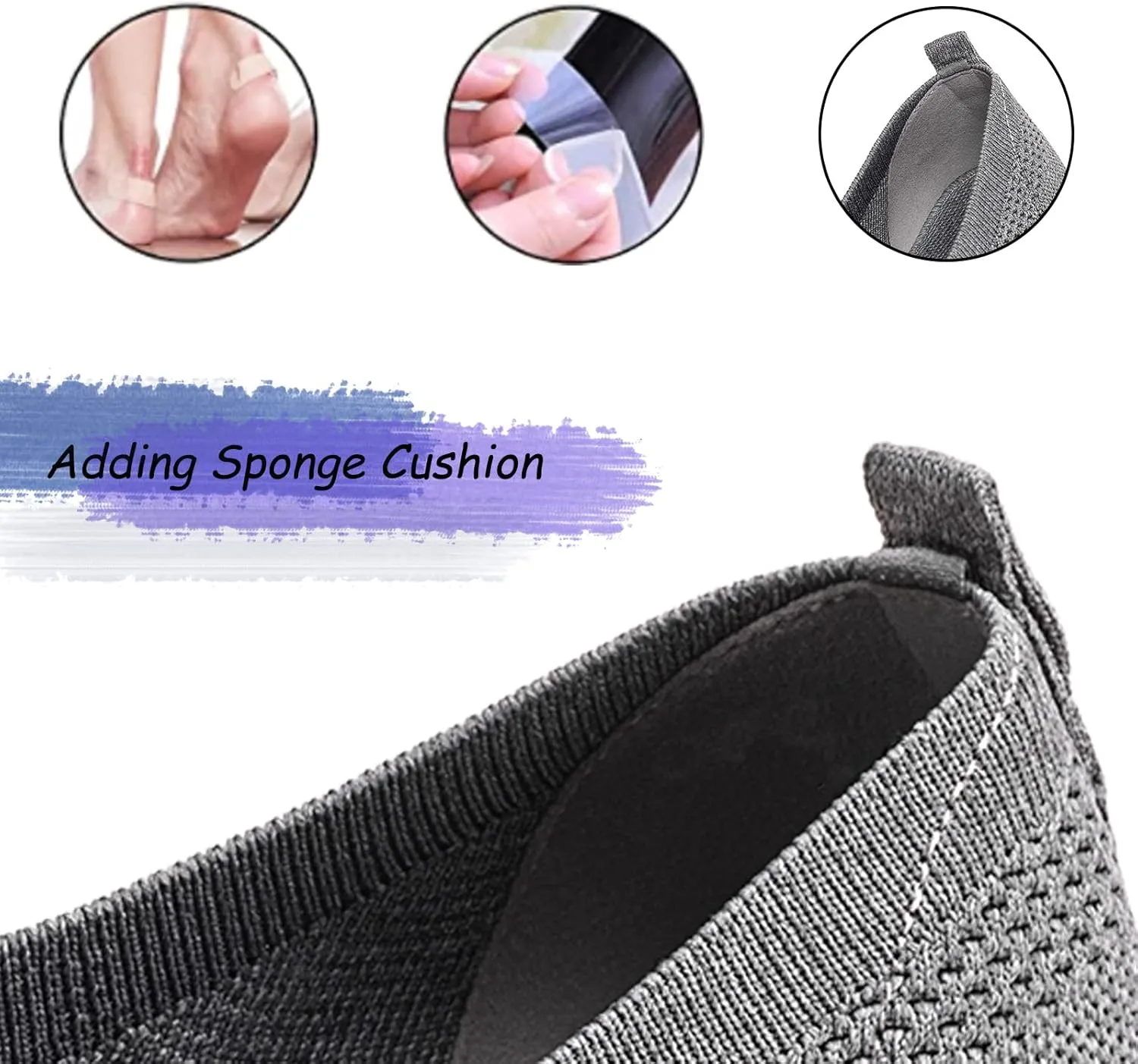 BEJINASH Ballet Flats for Women Soft Slip On Flat Shoes Knit Round Toe Work Flat Mesh Woman Walking Shoes Comfortable Casual