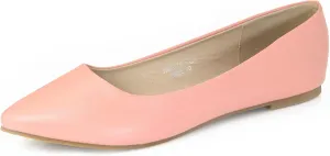 Bella Marie Angie Women's Classic Pointy Toe Ballet Flat Shoes