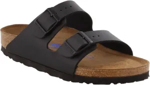 Birkenstock Women's Arizona Soft Footbed, Black Birko-Flor¿, 37 N EU