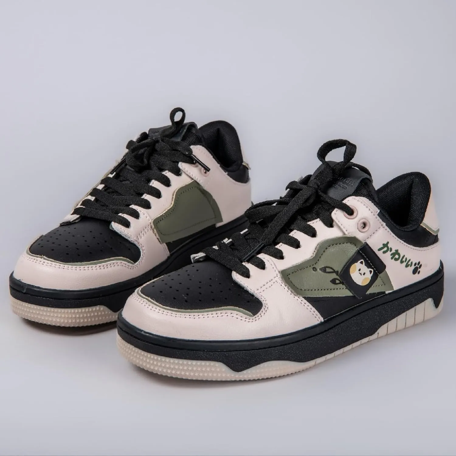 Bobo's House Women's Shoes Kawaii Neko Chunky Casual Fashion Sneakers Walking Shoes Women Kawaii Accessories Shoe