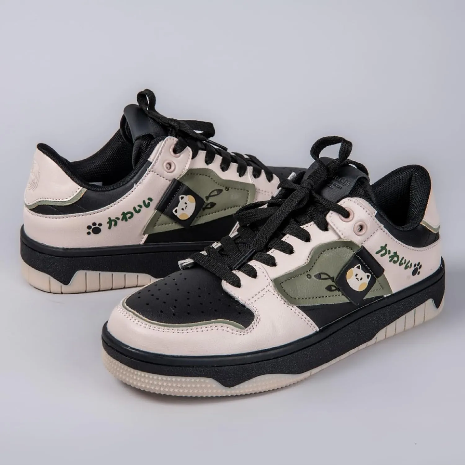Bobo's House Women's Shoes Kawaii Neko Chunky Casual Fashion Sneakers Walking Shoes Women Kawaii Accessories Shoe