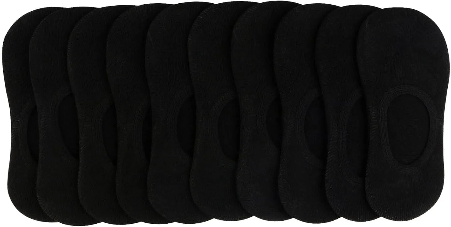 BOOPH 10 Pairs No Show Socks for Girls Boys Toddlers Anti-slip Low Cut Kids Socks 3-12 Years