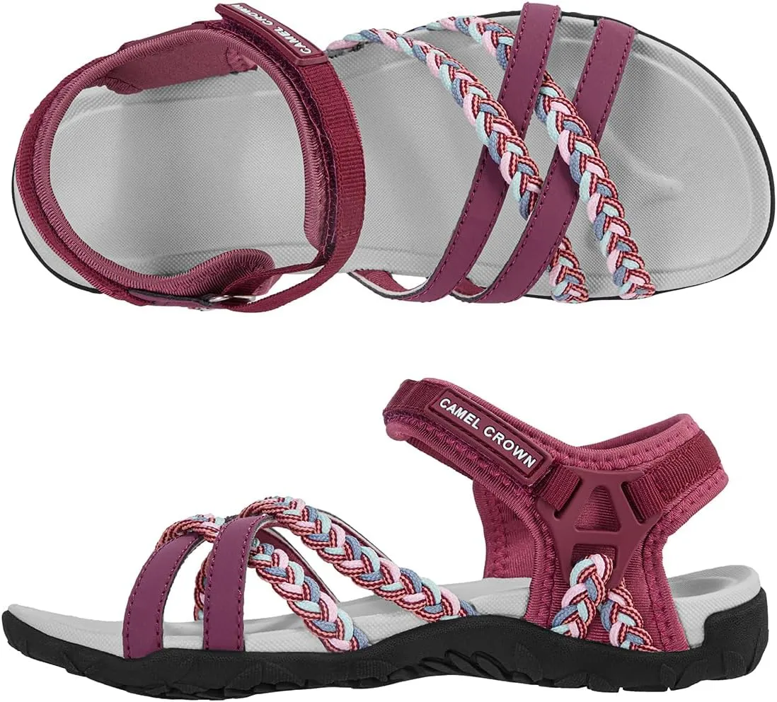 CAMEL CROWN Womens Waterproof Hiking Sandal Beach Sandals Comfortable for Walking Vacation Travel