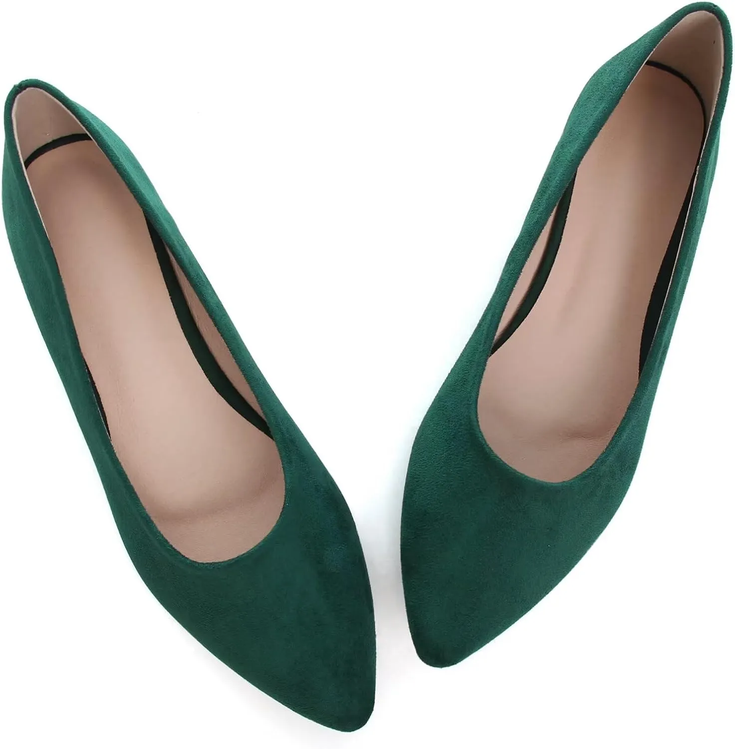 ChaiRong Zhou Women Pointed Toe Ballets Flats Comfort Slip On Walking Shoes for Driving