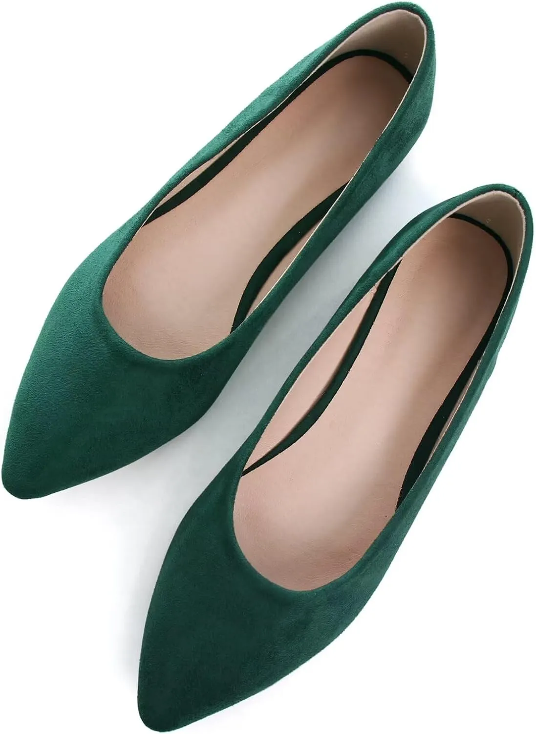 ChaiRong Zhou Women Pointed Toe Ballets Flats Comfort Slip On Walking Shoes for Driving