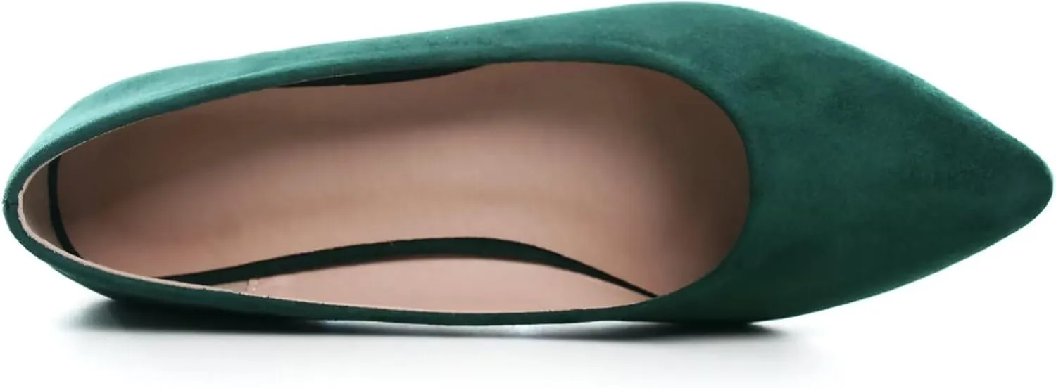 ChaiRong Zhou Women Pointed Toe Ballets Flats Comfort Slip On Walking Shoes for Driving