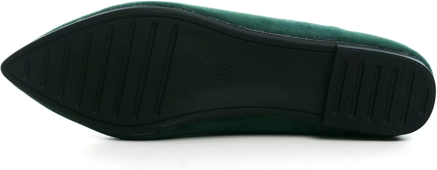 ChaiRong Zhou Women Pointed Toe Ballets Flats Comfort Slip On Walking Shoes for Driving