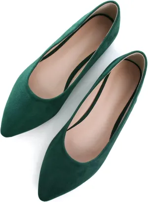 ChaiRong Zhou Women Pointed Toe Ballets Flats Comfort Slip On Walking Shoes for Driving