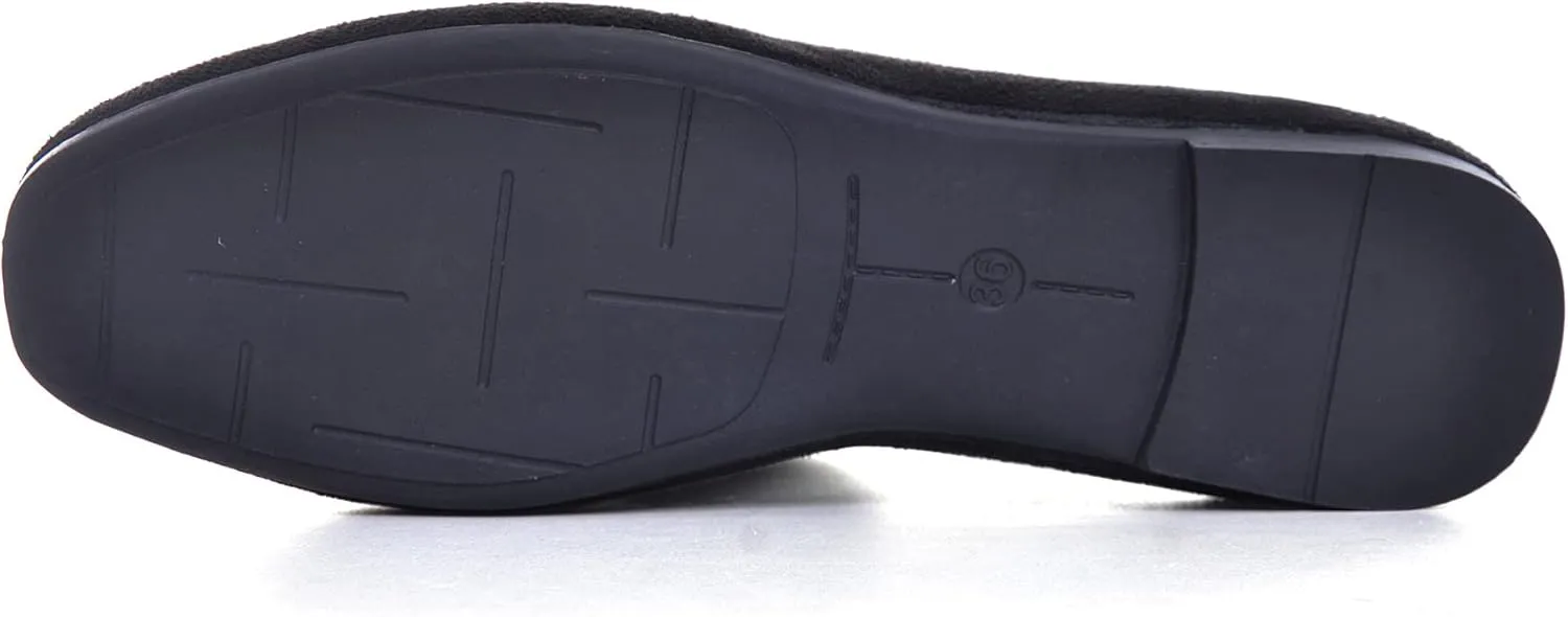 ChaiRong Zhou Women Square Toe Ballets Flats Comfort Slip On Walking Shoes for Driving