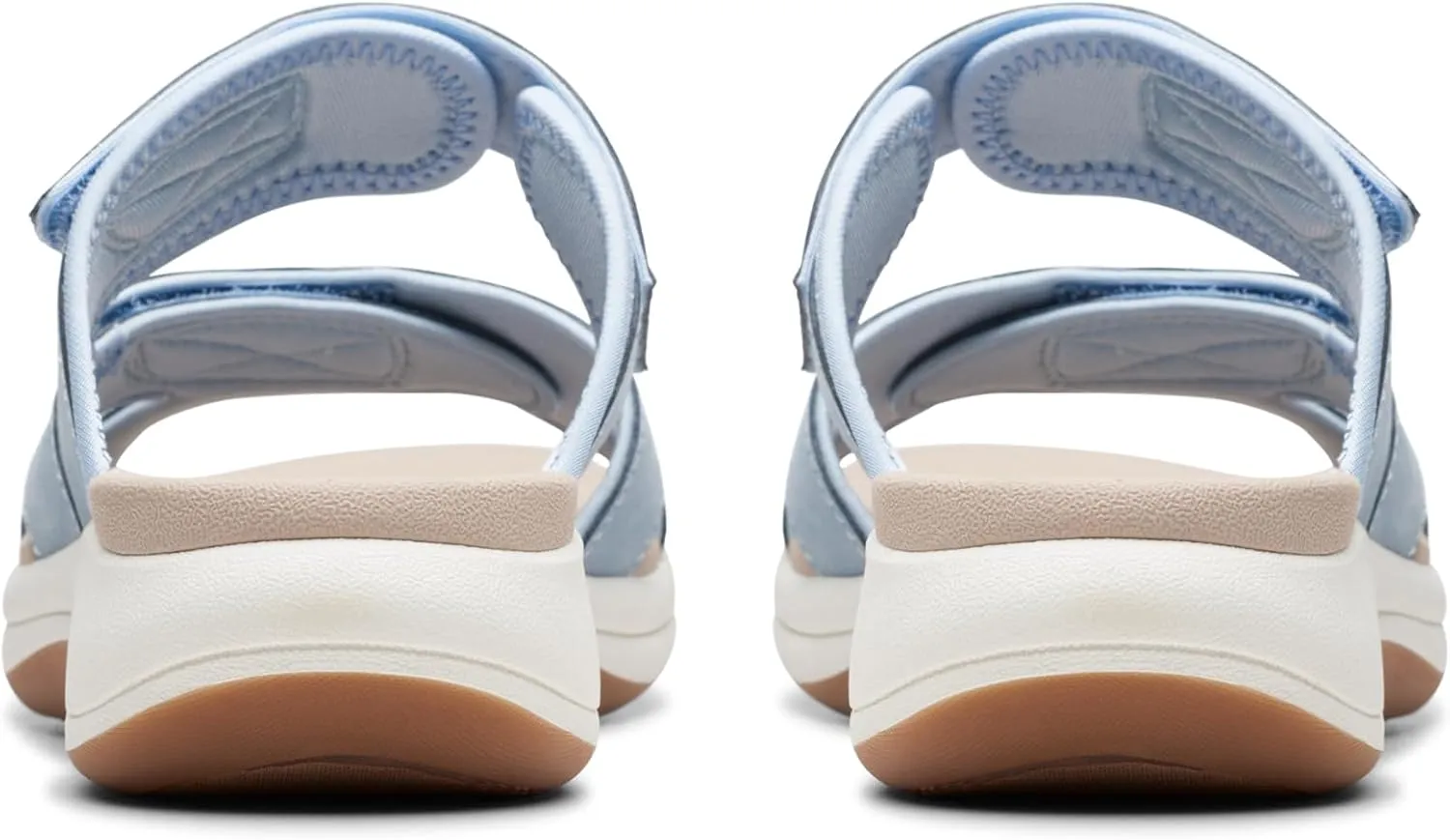 Clarks Women's Mira Ease Slide Sandal, Denim Blue Textile, 8.5