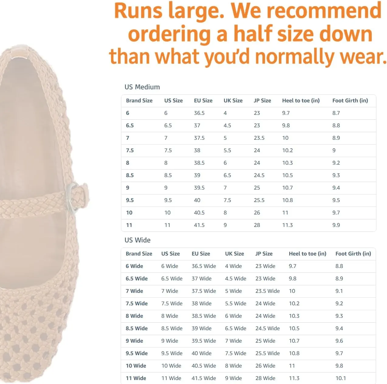 CUSHIONAIRE Weston Women’s Hand Woven Dressy Ballet Flats – Faux Leather Mary Jane with Adjustable Strap & Memory Foam