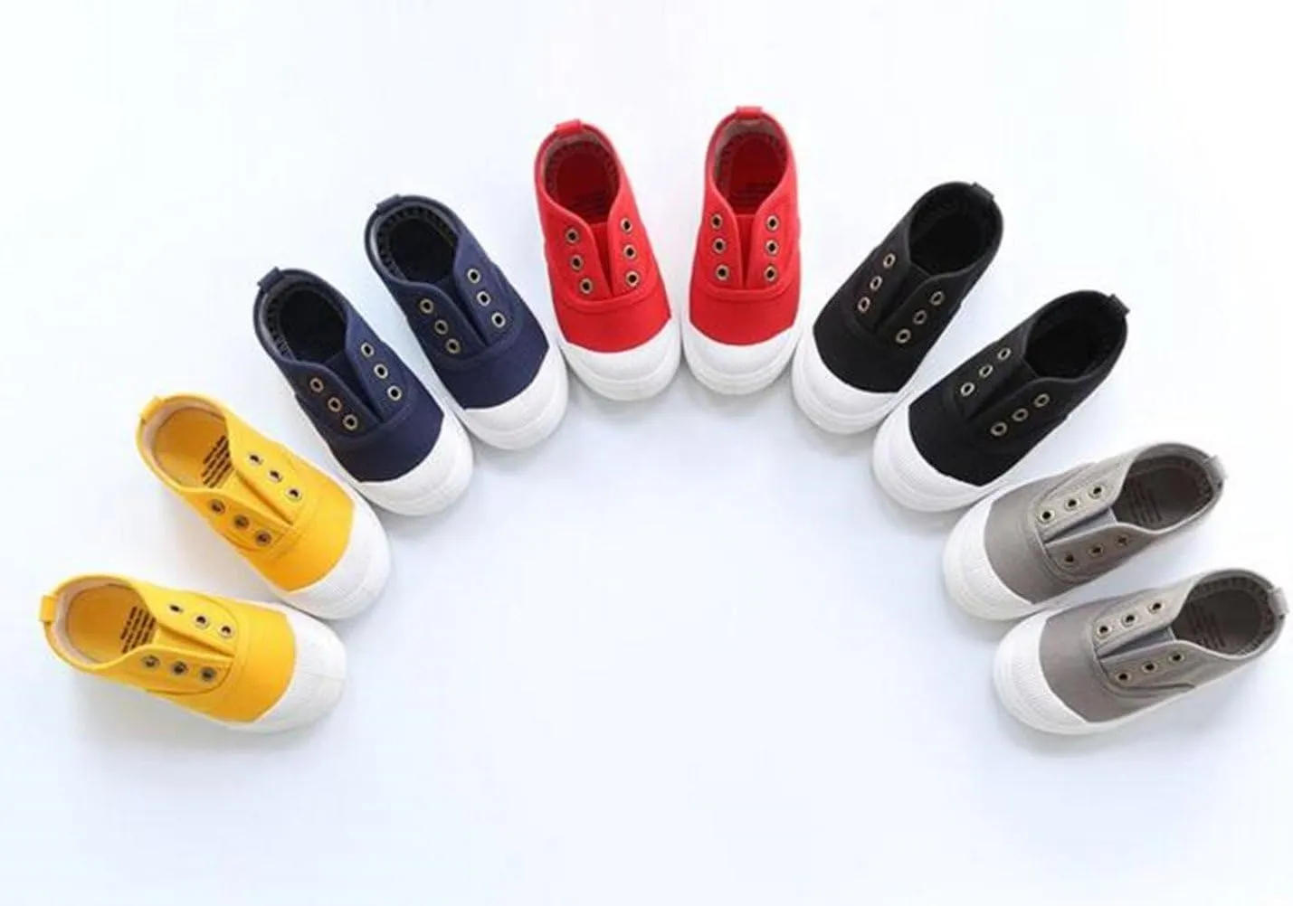 DADAWEN Boy's Girl's Canvas Light Weight Slip-On Sneakers Running Shoe