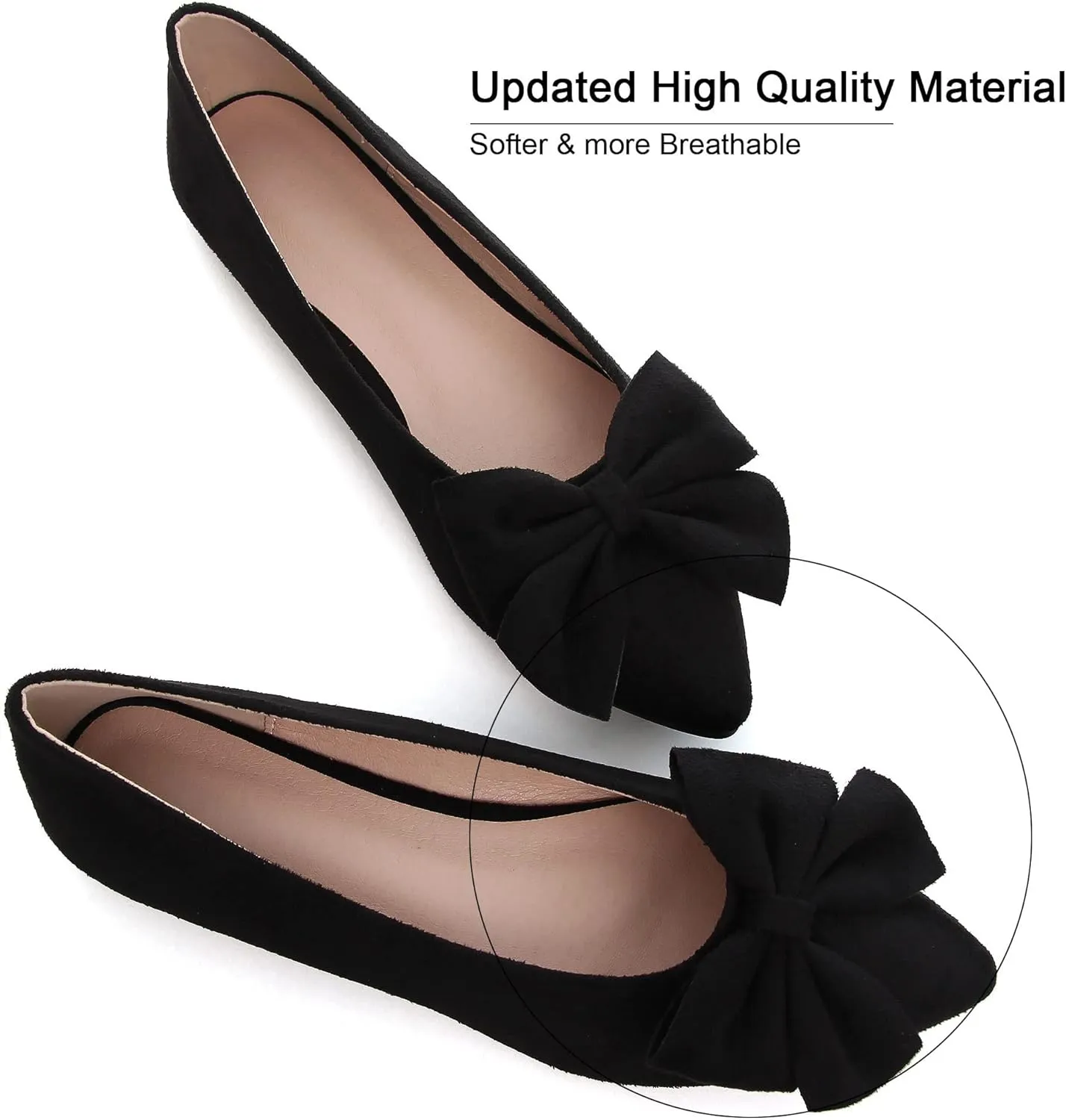 Dear Time Women's Ballet Flats Dress Ballet Shoes Slip on for Office Work Comfortable Shoes