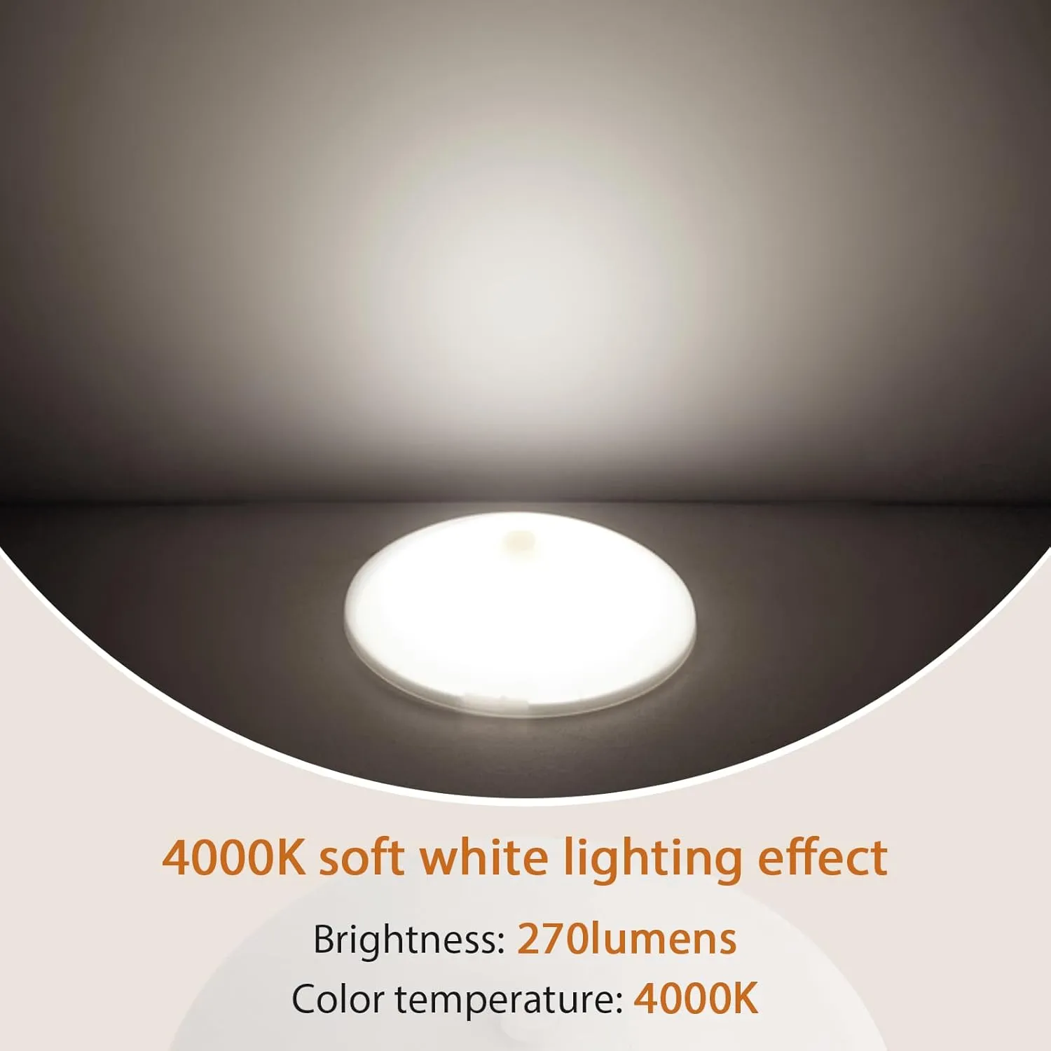 Dream lighting RV Interior LED Lights 12volt Led Dome Ceiling Light with Switch 3.5inch 4000K White Lighting, Pack of 4