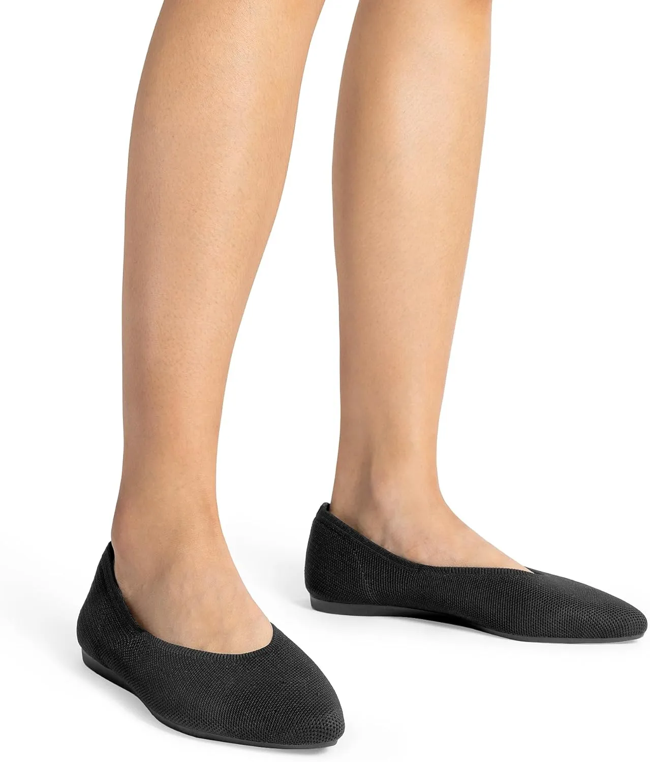 DREAM PAIRS Pointed Toe Flats for Women, Comfortable Dressy Knit Ballet Flats with Arch Support, Women's Dress Shoes for Work Office Business Casual Travel
