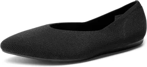 DREAM PAIRS Pointed Toe Flats for Women, Comfortable Dressy Knit Ballet Flats with Arch Support, Women's Dress Shoes for Work Office Business Casual Travel