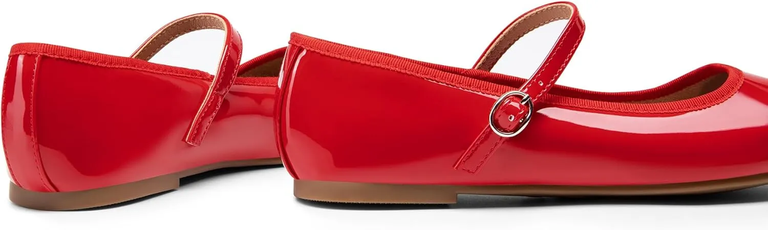 DREAM PAIRS Women's Ballet Flats Mary Jane Shoes, Round Toe Comfortable Dressy Casual Slip-on Work Daily Soft Flat Shoes
