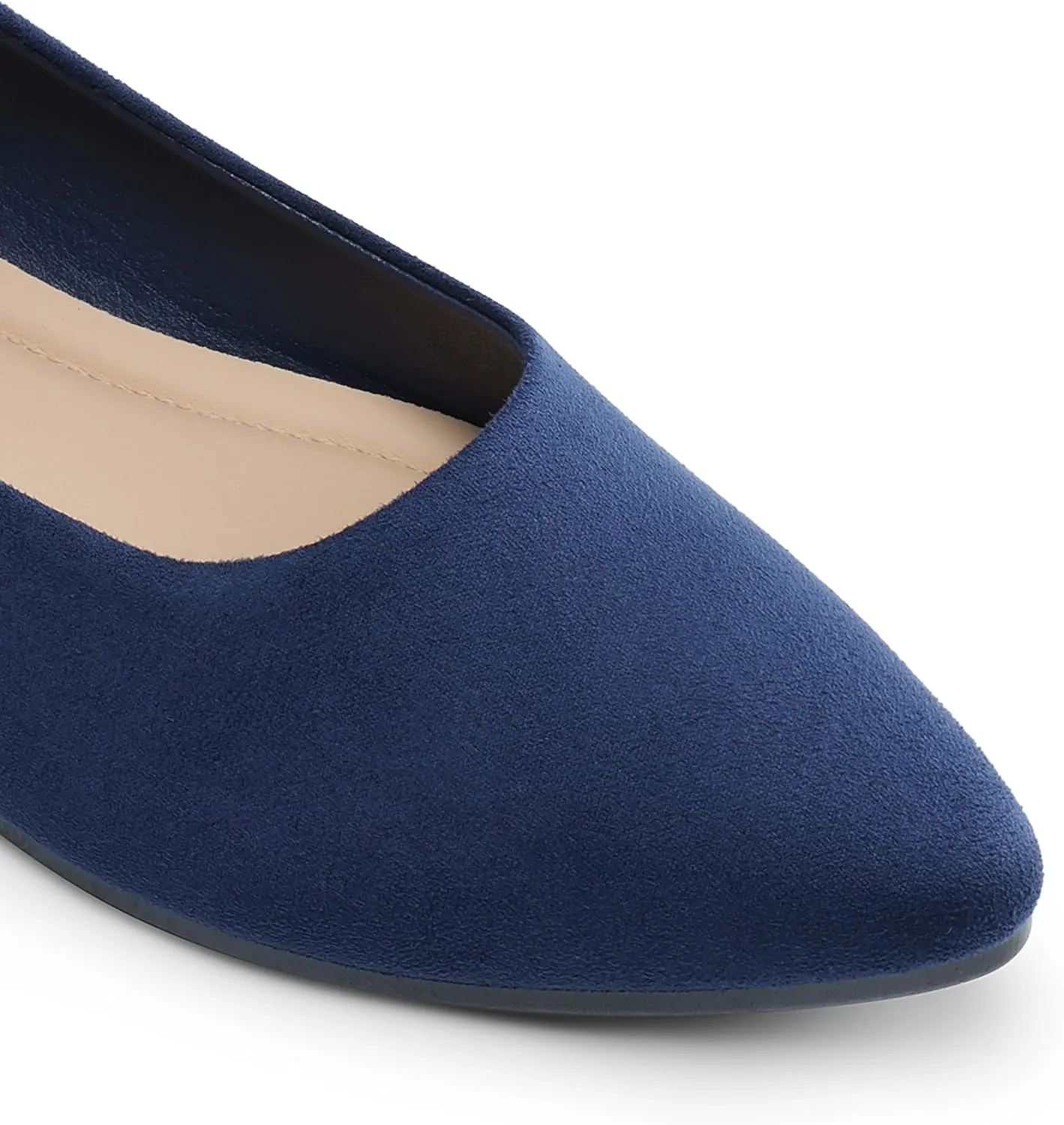 DREAM PAIRS Women’s Flats Comfortable Slip On Business Work Office Casual Suede Ballet Flats Pointed Toe Dress Shoes