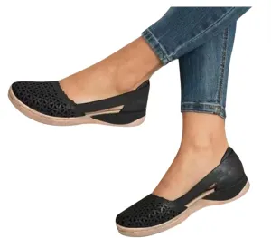Eduavar Summer Sandals for Women, Summer Sandals for Women 2023 Mule Hollow Out Slip On Shoes Orthotic Wedge Sandals