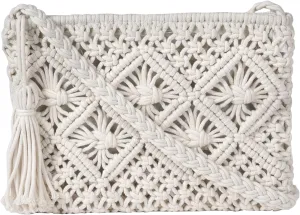 Eiyye Boho Crocheted Purses: Summer Beach Crossbody and Boho Shoulder Bags with Tassel