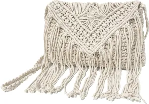 Eiyye Boho Crocheted Purses: Summer Beach Crossbody and Boho Shoulder Bags with Tassel