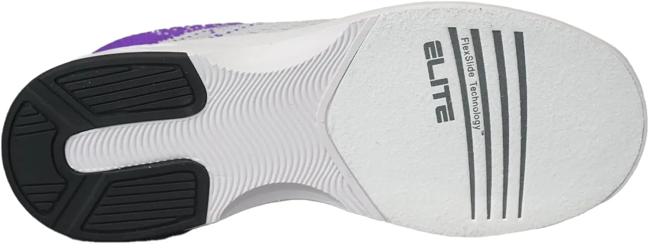 ELITE Women's Comfort Bowling Shoes - Universal Slide Soles, Ultra Light-Weight Mesh Athletic Style for Bowlers