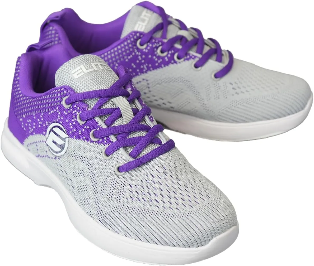 ELITE Women's Comfort Bowling Shoes - Universal Slide Soles, Ultra Light-Weight Mesh Athletic Style for Bowlers