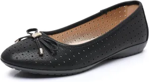 GAWBAW Women's Ballet Flats Shoes Comfortable Slip On Casual Dress Flats Low Wedge Ballerina Walking Flats for Women