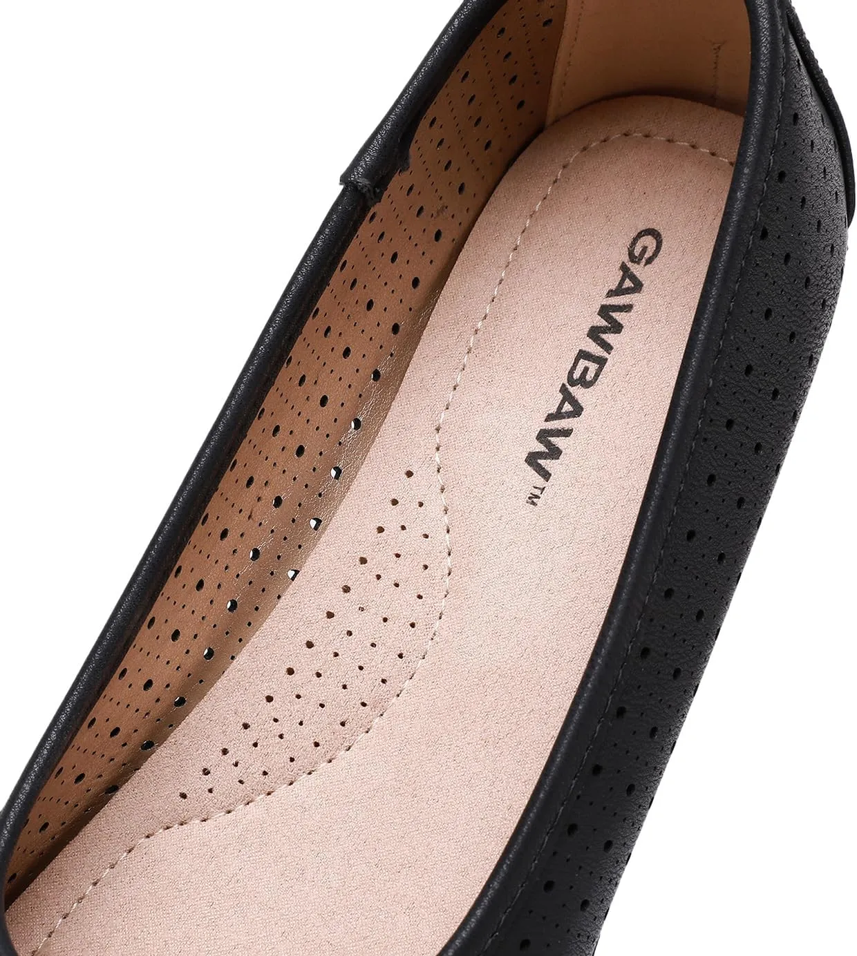 GAWBAW Women's Ballet Flats Shoes Comfortable Slip On Casual Dress Flats Low Wedge Ballerina Walking Flats for Women