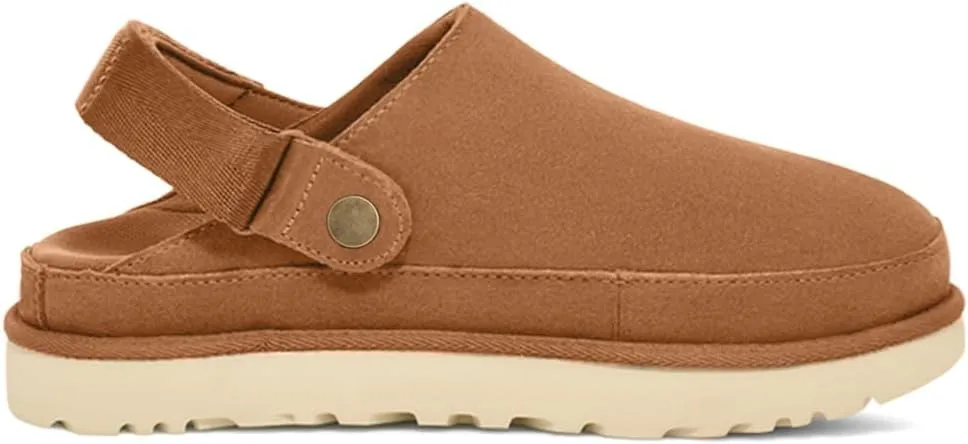 Genuine Suede Adjustable Platform Clogs with Strap Comfy Memory Foam Arch Support Mule Goldenstar Clogs Women Indoor Outdoor