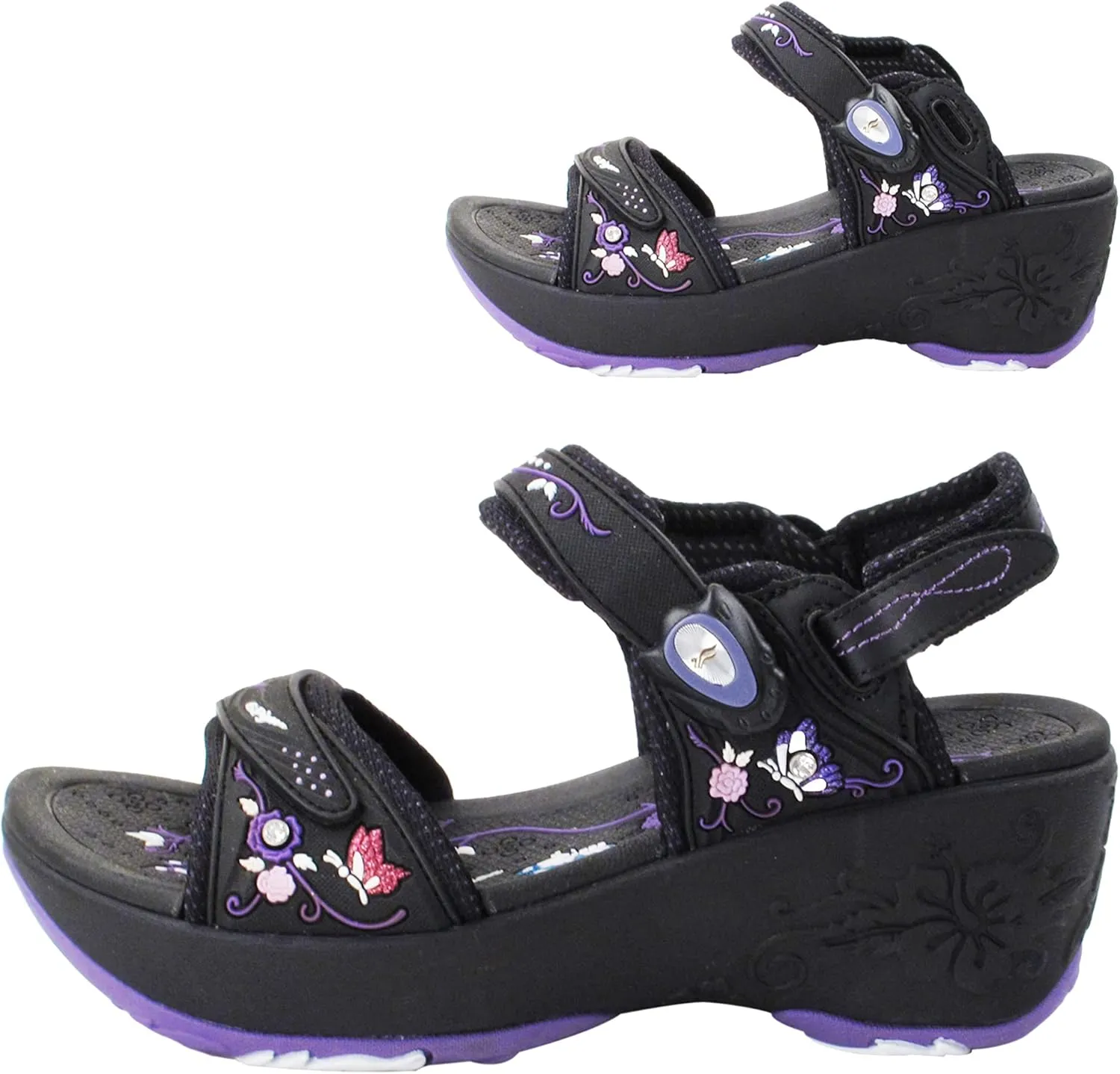 Gold Pigeon Shoes Comfortable Wedge Sandals, Women's Platform Sandals Casual Summer Beach, Heeled Wedges 2.75"