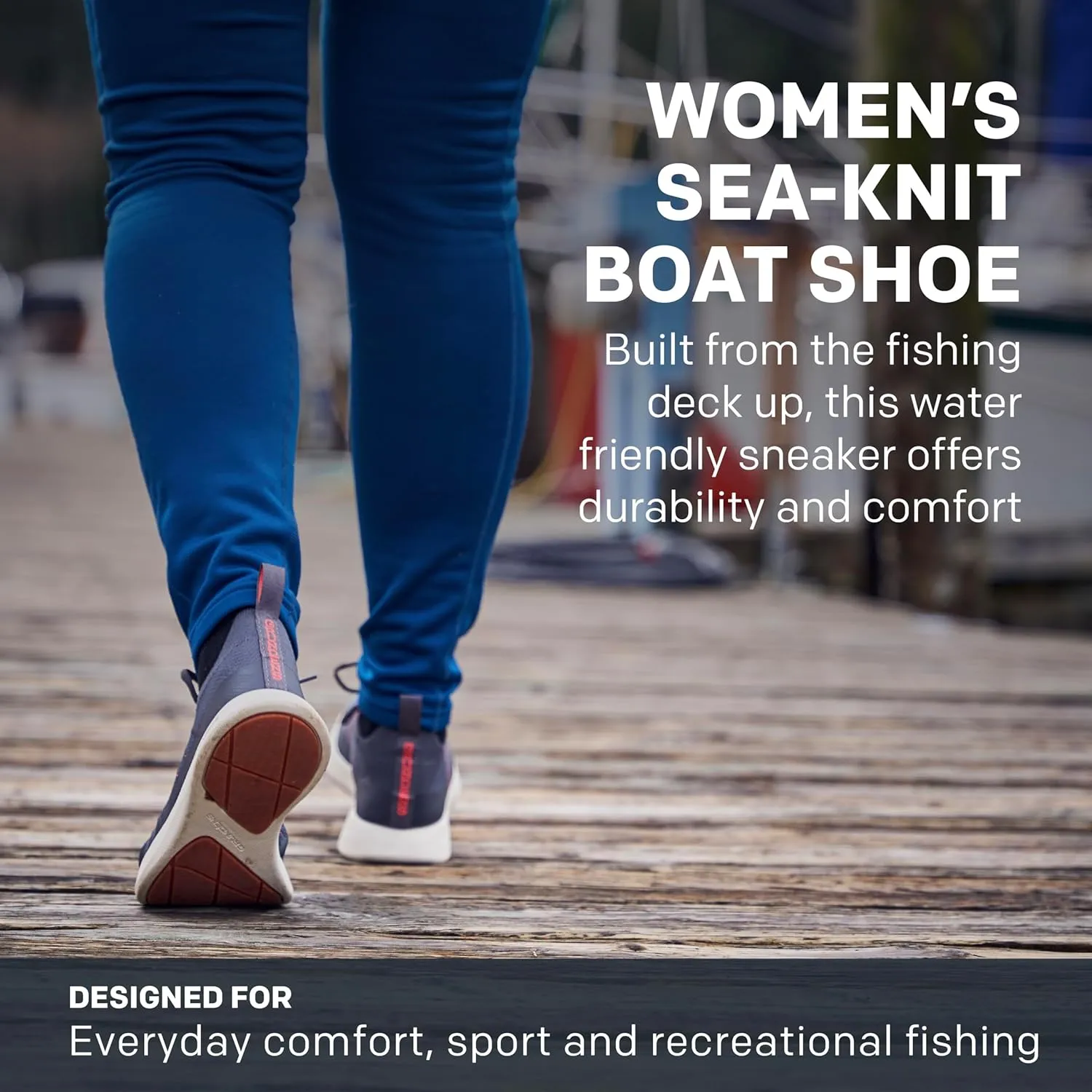 Grundéns Women's Sea Knit Boat Shoe | Lace-Up, Water-Resistant
