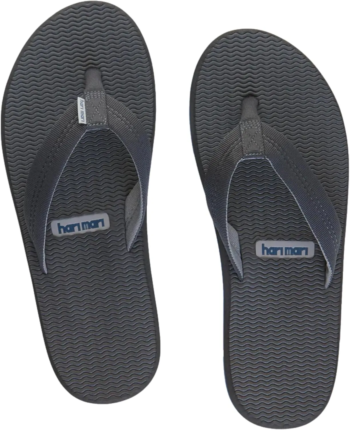 Hari Mari- Dunes- Men's Waterproof Boat Safe Colorful Rubber Flip Flops- No Break Ins, Firm Arch Support, Antimicrobial, and Floats in Water