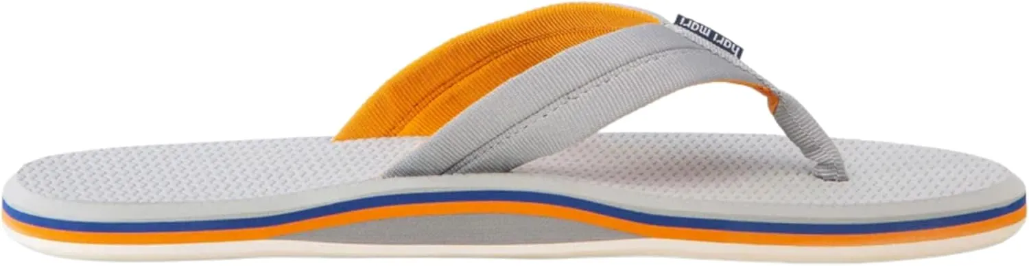 Hari Mari- Dunes- Men's Waterproof Boat Safe Colorful Rubber Flip Flops- No Break Ins, Firm Arch Support, Antimicrobial, and Floats in Water
