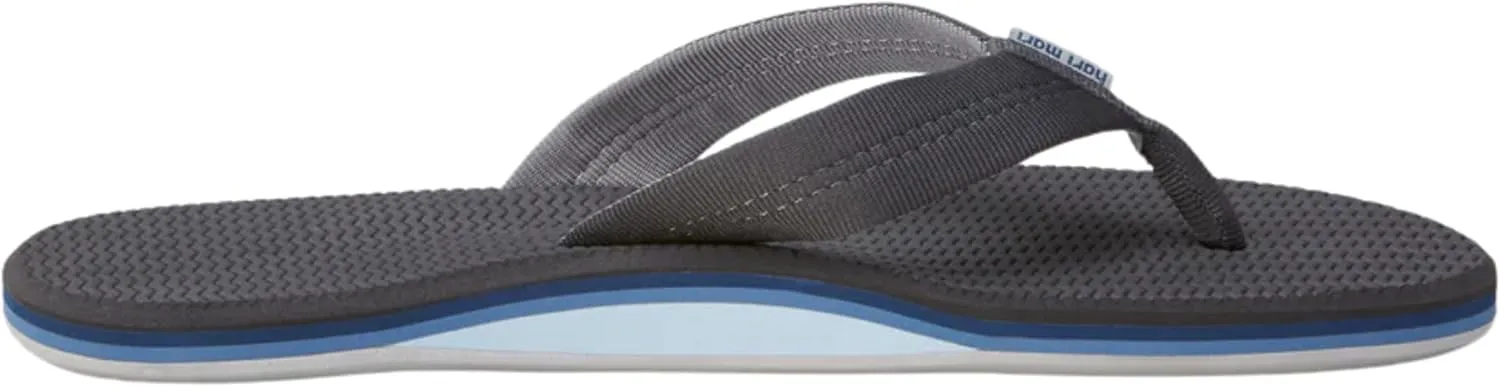 Hari Mari- Dunes- Men's Waterproof Boat Safe Colorful Rubber Flip Flops- No Break Ins, Firm Arch Support, Antimicrobial, and Floats in Water