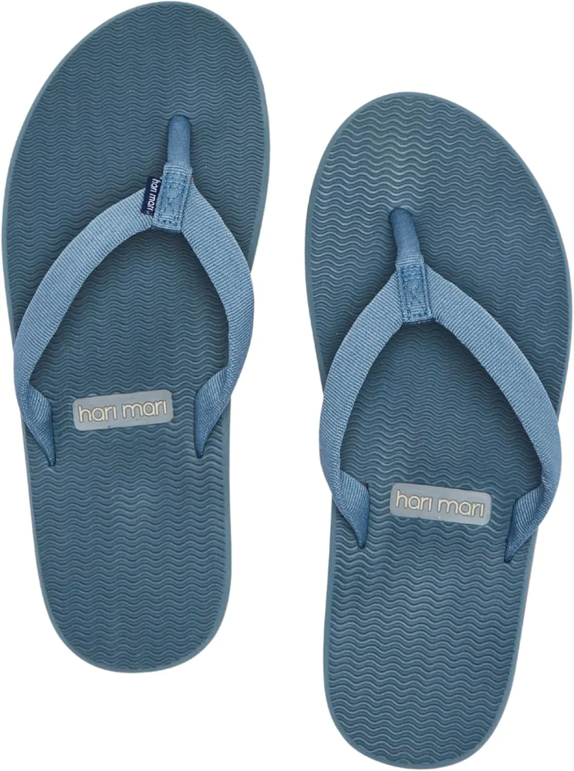 Hari Mari- Dunes- Women's Waterproof Boat Safe Colorful Rubber Flip Flops- No Break Ins, Firm Arch Support, Antimicrobial, and Floats in Water