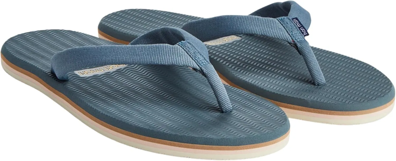 Hari Mari- Dunes- Women's Waterproof Boat Safe Colorful Rubber Flip Flops- No Break Ins, Firm Arch Support, Antimicrobial, and Floats in Water