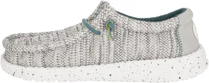 Hey Dude Boy's Wally Heathered Mesh | Youth's Shoes | Youth Slip-on Loafers | Comfortable & Light-Weight