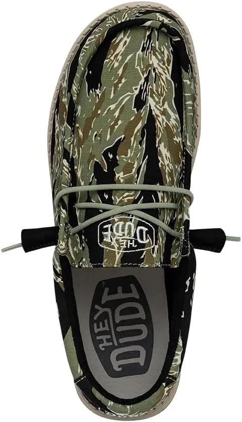 Hey Dude Men's Wally Camo | Men's Loafers | Men's Slip On Shoes | Comfortable & Light-Weight