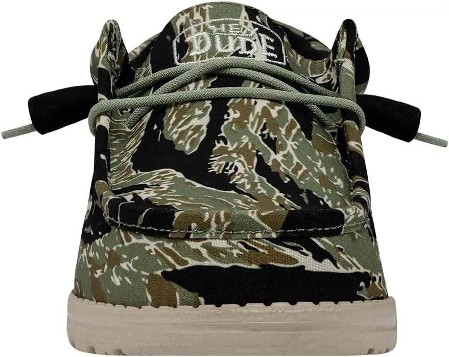Hey Dude Men's Wally Camo | Men's Loafers | Men's Slip On Shoes | Comfortable & Light-Weight